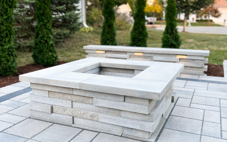 Outdoor Fireplace Features 2 modern wood burning fire pit